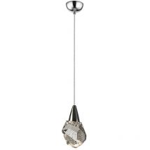 Schuller - Aquaria Integrated Led Pendant Ceiling Light Chrome, Transparent 3000K 450Lm