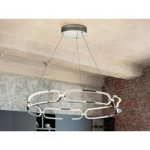 Colette - Integrated led Pendant Light, Chrome - Schuller