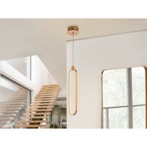 Colette - Lampada a sospensione a led integrata, oro rosa - Schuller