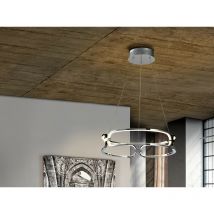 Schuller Colette Small Modern Stylish Dimmable led Designer Pendant Light Chrome with Remote Control