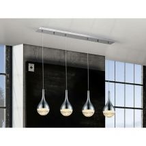 Schuller - Elie - Integrated led Crystal Bar Ceiling Pendant Chrome Bubble Effect