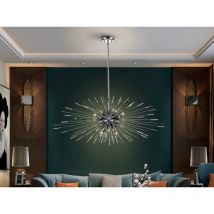 Evasion - Dimmable Pendant Light Spherical, Chrome, Remote Control, 9x G9 - Schuller