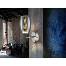 Schuller Nebula - Lampada da parete a led in cristallo integrata cromata