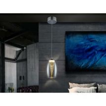 Schuller Nebula - Sospensione a soffitto in cristallo led integrata