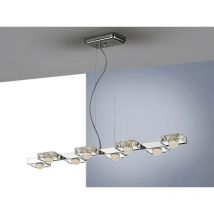 Schuller - Suria - Integrated led 8 Light Crystal Bar Ceiling Pendant Chrome