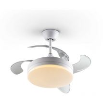 Akunadecor - Schuller Vento Mini Ceiling Fan Matt White 3000-6000K Remote Control