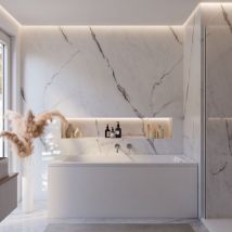 Schulte - Badewanne Como - 160x75 cm, aus hochwertigem Sanitäracryl, Weiß glänzend, Komplett Set inkl. Fußgestell und Ablauf