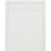 Schulte - Duschwanne Brava - aus hochwertigem Sanitäracryl, Komplett Set inkl. Wannenträger und Ablauf, Farbe: Weiß, Größe: 120 x 90 cm