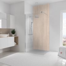Schulte - panneau mural 100x255 cm, revêtement pour douche et salle de bains, placement facile, DécoDesign décor, travertin romain