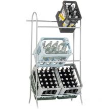 Schulte Regalwelt - SCHULTE Regalwelt Rayonnage pour caisses de boissons, 4 caisses, 118x61x41 cm (HxLxP), capacité de charge par niveau 40 kg,