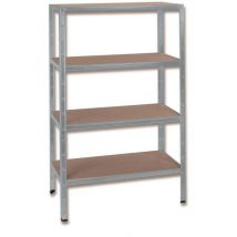 Schulte Regalwelt - SCHULTE Regalwelt Rayonnage pour charges lourdes avec 4 étagères en bois, capacité de charge par niveau env. 175 kg, 180x90x40 cm