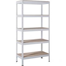 Schulte Regalwelt - SCHULTE Regalwelt Rayonnage pour charges lourdes avec 5 étagères en bois, capacité de charge par niveau 200 kg, 180x90x45 cm