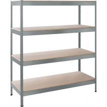 Schulte Regalwelt - SCHULTE Regalwelt Rayonnage pour charges lourdes xl avec 4 étagères en bois, capacité de charge par niveau 250 kg, 180x140x50 cm