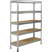 Schulte Regalwelt - SCHULTE Regalwelt Rayonnage pour charges lourdes xl avec 5 étagères en bois, capacité de charge par niveau 150 kg, 180x130x45 cm