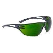 Bolle Schweißerbrille Slam - Schutzbrille mit Augenschutz nach EN166 und grüner Sichtscheibe, grün/schwarz
