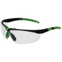 Schutzbrille Sprinter en 166, en 170 Bügel schwarz/grün, Scheibe klar Polycarbonat