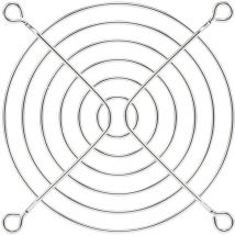 Profan Technology - Lüftergitter 1 St. (ø) 90 mm Metall verchromt, vernickelt