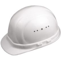 Schutzhelm Bauarbeiterhelm Bauhelm mit Belüftung weiß stufenlos verstellbar