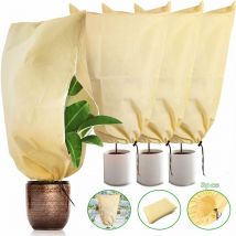 Schutzhülle für Pflanzen, 3er-Pack Pflanzen-Überwinterungsabdeckung (80 x 120 cm – 80 g/m²), Pflanzen-Überwinterungssegel, Überwinterungsabdeckung,