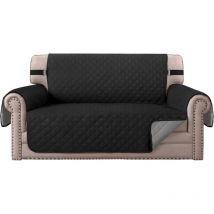 Ugreat - Schutzhülle für Sessel, Größe 2-Sitzer / Relax. Wende-Steppbezug. Farbe: Schwarz