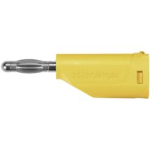 Schützinger - Fiche à ressort ø de la broche: 4 mm jaune 1 pc(s) C008102
