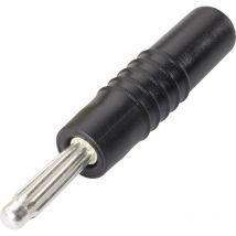 Schnepp - s 4000 s Büschelstecker Stecker, gerade Stift-Ø: 4 mm Schwarz 1 St.