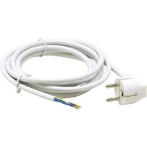 Schutzkontakt-anschlussleitung Ho5vv-f 3 X 1,0, 3,0 M, Weiß