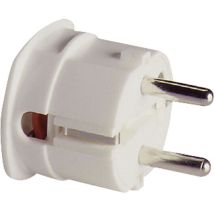Schutzkontakt-winkelstecker - Weiß, 10-16a, 250v