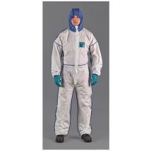 Schutzoverall AlphaTec 1800 Comfort Größe l weiß/blau PSA-Kategorie iii