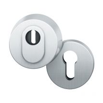 FSB - Rosettengarnitur + 1735 ts 67-71mm mit Kernziehschutz Edelstahl fein matt