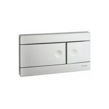 Schwab - Betätigungsplatte line matt verchromt, Zweimengenspülung, 360164