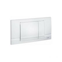 Betätigungsplatte riva Duo, weiss, Zweimengenspülung 227179 - Schwab