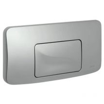 Plaque de commande murale GALA chromé mat pour WC encastré, simple volume