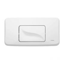Schwab - Plaque de commande murale gala blanche pour wc encastré, simple volume