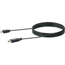 Schwaiger B634 1109 usb 3.1 Adapterkabel, Ladekabel Typ-C-Stecker auf 2.0 Micro B-Stecker (1m), schwarz