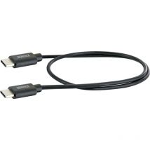 Sync und Ladekabel 0,5 m usb Type c schwarz Ladegerät Netzteil - Schwaiger