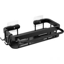 Schwammhalter für die Küchenspüle aus Edelstahl, selbstklebend, Aufbewahrungsregal, Organizer, Schwammhalter für die Küchenspüle, schwarze