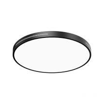 Tonchean - Schwarze schlanke LED-Deckenleuchte, 40 cm, 24 w, dreifarbige LED-Deckenlampe, moderne Deckenbeleuchtung für Balkon, Wohnzimmer,