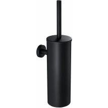 Scopino Wc Auralum Nero Con Porta Scopino A Parete Per Bagno In Acciaio Inox