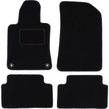 Schwarze Veloursmatten für: Peugeot 508 I Limousine, Kombi, SW, RXH (2010-2018)