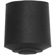 Schwarze zylindrische Gummihülse 22 mm