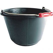 Taliaplast - schwarzer plastik-eimer 16 liter Henkel 6,3mm mit Griff 310173
