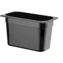 HENDI Gastronorm-Behälter 1/3, Profi Line, GN 1/3, 2,5L, Schwarz, 325x176x(H)65mm
