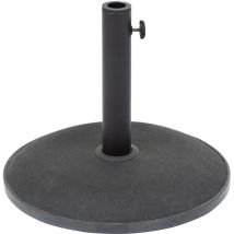 Runder Sonnenschirmständer Schwarz - 15 Kg