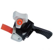 Schwarzer Klebebandabroller, 22 cm hoch, 6 cm breit, Kunststoff, Packbandabroller für professionelle Anwendungen