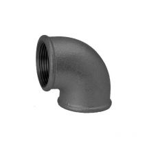 Le Sanitaire - Hermann Schmidt Temperguss 90 Winkel 14090040 dn 40, 1 1/2', 90°, ig/ig, schwarz