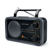 Schwarzes analoges tragbares radio Muse m06ds