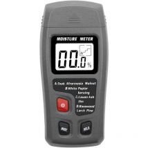 XVX - Schwarzes digitales Feuchtigkeitsmessgerät 9 v mit Feuchtigkeitsanzeige, Feuchtigkeitstester, professionelles Hygrometer, Holz, Feuchtigkeit,