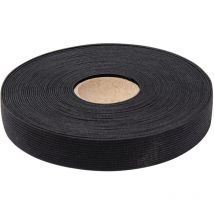 Schwarzes gestricktes Gummiband 10 Meter Werka Pro 25 mm