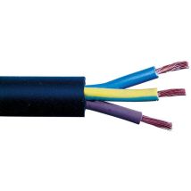 Schwarzes H07 Rn-f Kabel 2,5 Mm² Sermes - Krone 50 M - 3g 2,5 Mm²